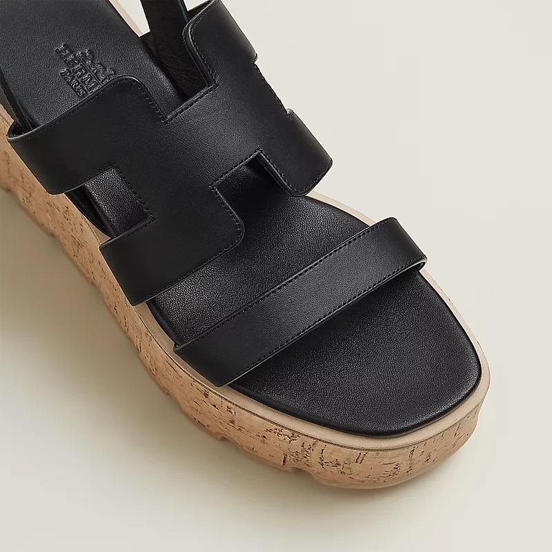 Dép Hermes Havane 30 Sandal Nữ Đen